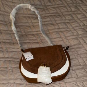 Diane Von Furstenberg Love Power Large Saddle Bag - Brown/ Tobacco